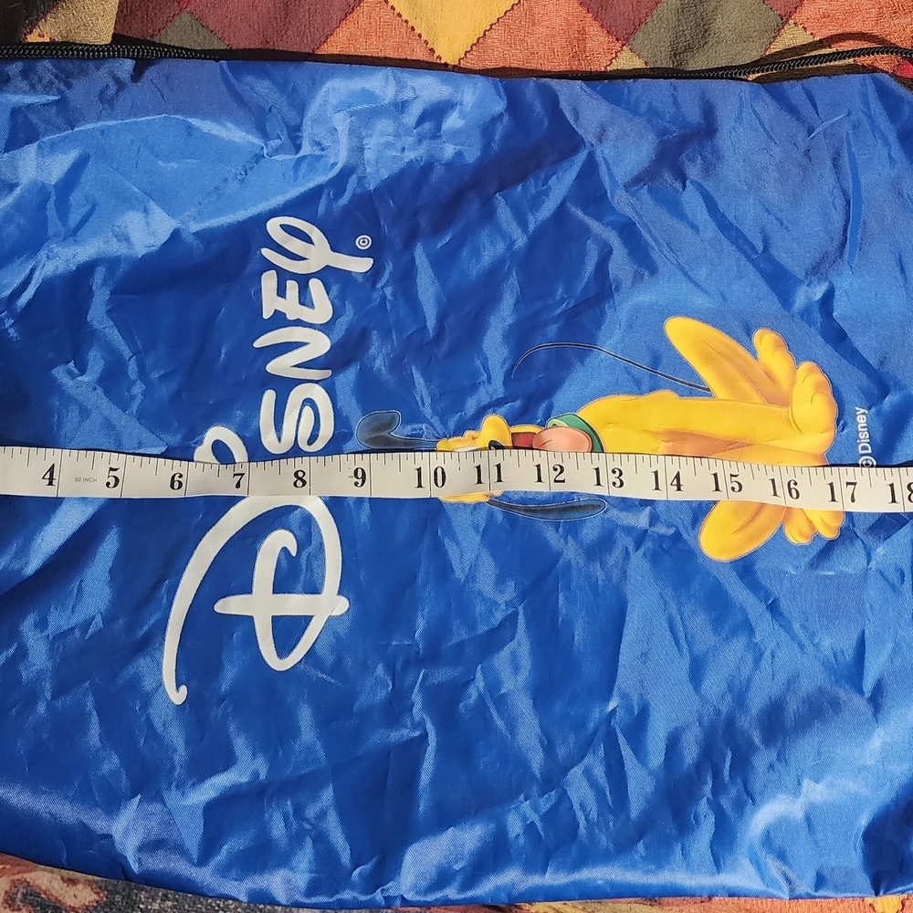 Disney Blue Drawstring Backpack Bag with Pluto Design, Great Used Condition - Picture 3 of 11
